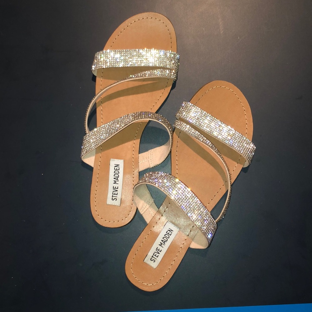 Steve Madden Silver Sandals